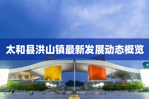 太和县洪山镇最新发展动态概览