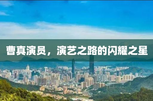 曹真演员，演艺之路的闪耀之星