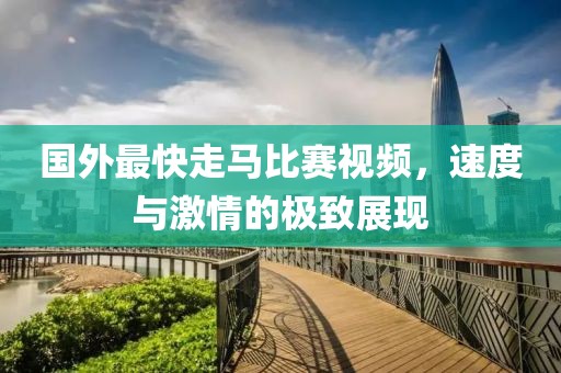 国外最快走马比赛视频，速度与激情的极致展现
