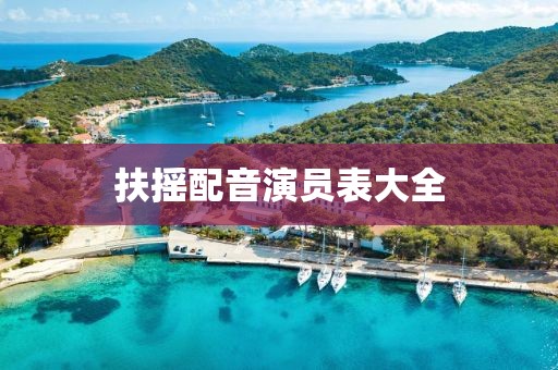 扶摇配音演员表大全