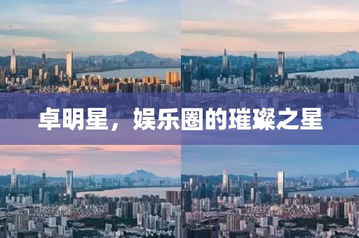 卓明星，娱乐圈的璀璨之星