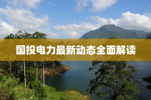 国投电力最新动态全面解读