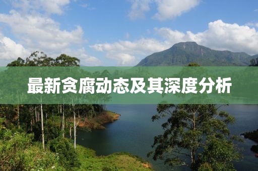 最新贪腐动态及其深度分析