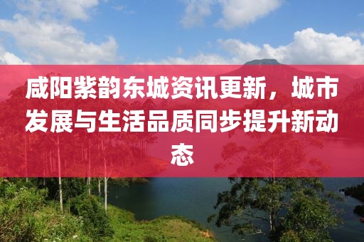 咸阳紫韵东城资讯更新，城市发展与生活品质同步提升新动态