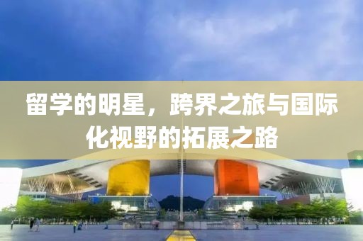 留学的明星，跨界之旅与国际化视野的拓展之路