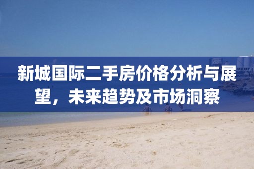 新城国际二手房价格分析与展望，未来趋势及市场洞察