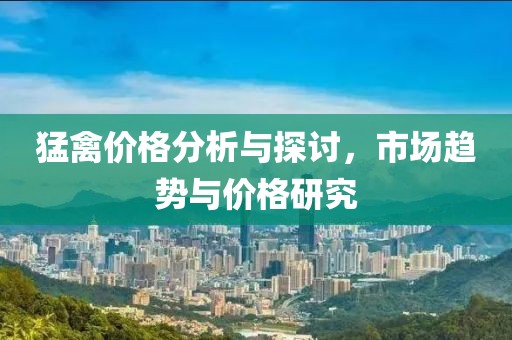 猛禽价格分析与探讨，市场趋势与价格研究