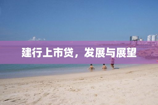 建行上市贷，发展与展望