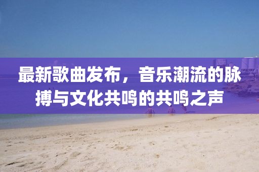最新歌曲发布，音乐潮流的脉搏与文化共鸣的共鸣之声
