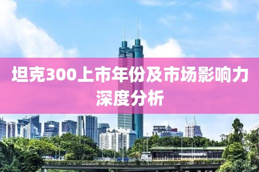 坦克300上市年份及市场影响力深度分析