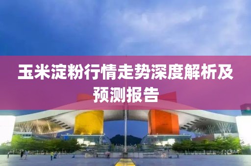 玉米淀粉行情走势深度解析及预测报告
