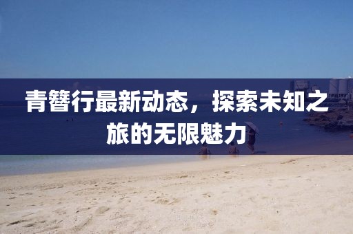 青簪行最新动态，探索未知之旅的无限魅力