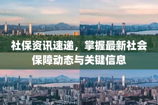 社保资讯速递，掌握最新社会保障动态与关键信息