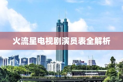 火流星电视剧演员表全解析