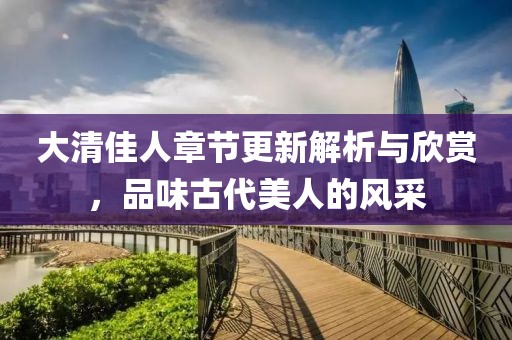 大清佳人章节更新解析与欣赏，品味古代美人的风采