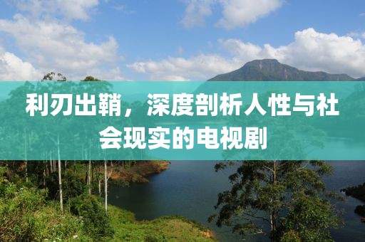 利刃出鞘，深度剖析人性与社会现实的电视剧