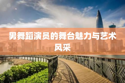男舞蹈演员的舞台魅力与艺术风采