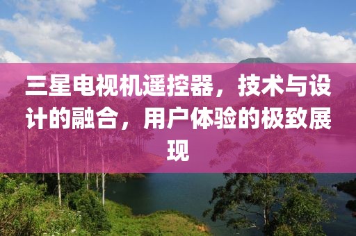 三星电视机遥控器，技术与设计的融合，用户体验的极致展现