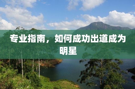 专业指南，如何成功出道成为明星
