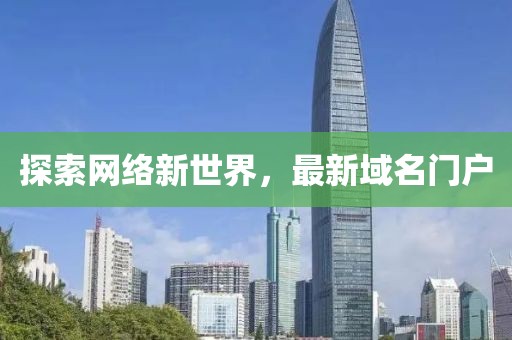 探索网络新世界，最新域名门户