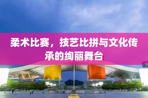 柔术比赛，技艺比拼与文化传承的绚丽舞台