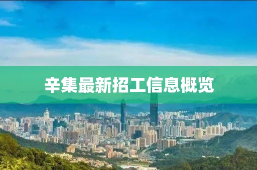 辛集最新招工信息概览