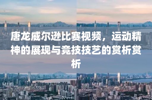 唐龙威尔逊比赛视频，运动精神的展现与竞技技艺的赏析赏析