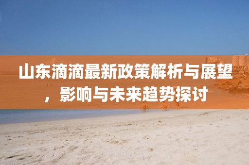 山东滴滴最新政策解析与展望，影响与未来趋势探讨