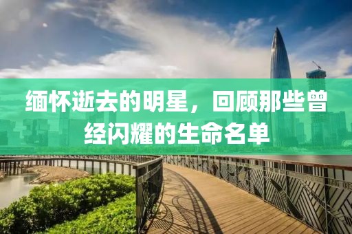 缅怀逝去的明星，回顾那些曾经闪耀的生命名单