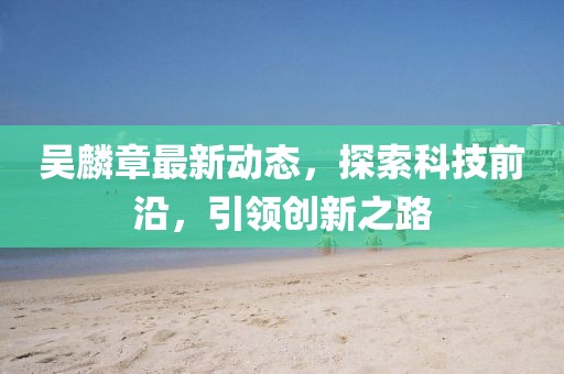 吴麟章最新动态，探索科技前沿，引领创新之路