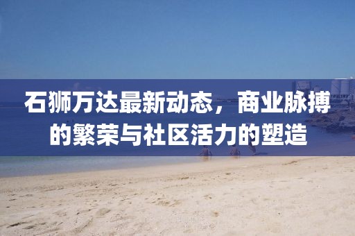 石狮万达最新动态，商业脉搏的繁荣与社区活力的塑造