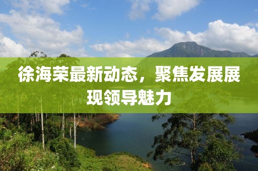 徐海荣最新动态，聚焦发展展现领导魅力