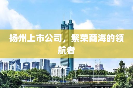 扬州上市公司，繁荣商海的领航者