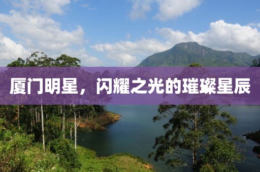 厦门明星，闪耀之光的璀璨星辰