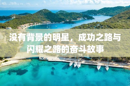 没有背景的明星，成功之路与闪耀之路的奋斗故事