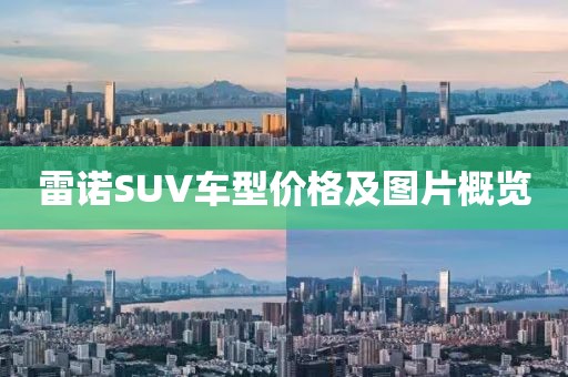 雷诺SUV车型价格及图片概览