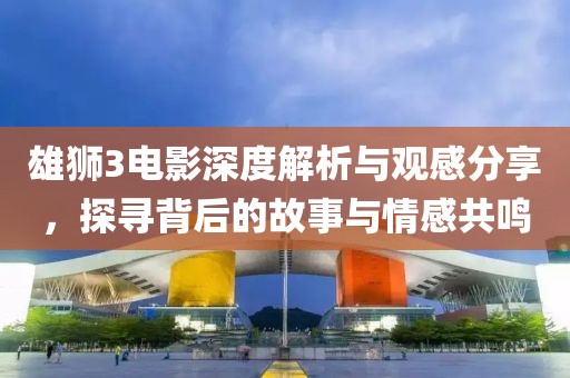 雄狮3电影深度解析与观感分享，探寻背后的故事与情感共鸣