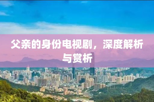 父亲的身份电视剧，深度解析与赏析