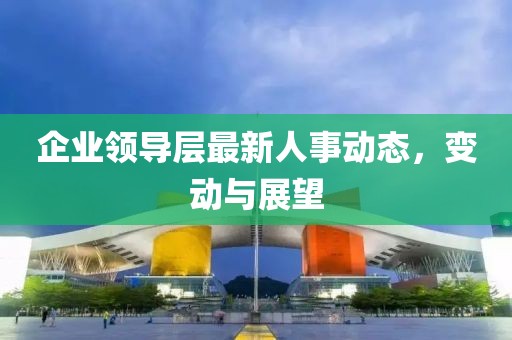 企业领导层最新人事动态，变动与展望