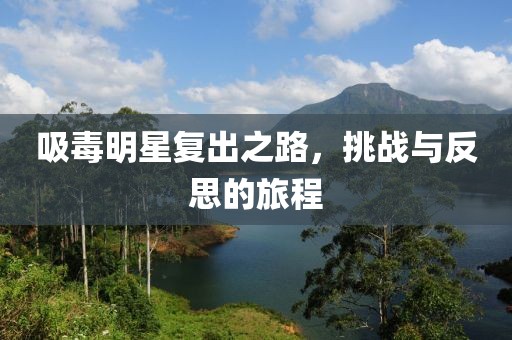 吸毒明星复出之路，挑战与反思的旅程