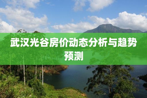 武汉光谷房价动态分析与趋势预测