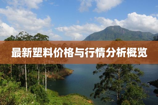 最新塑料价格与行情分析概览