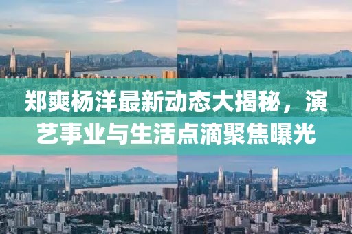 郑爽杨洋最新动态大揭秘，演艺事业与生活点滴聚焦曝光