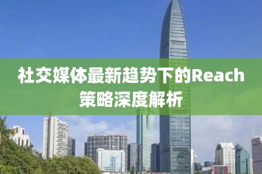 社交媒体最新趋势下的Reach策略深度解析
