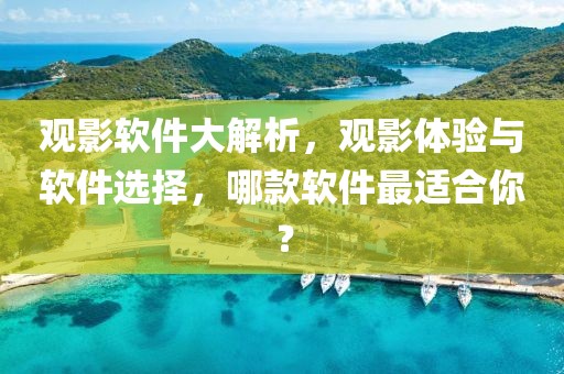 观影软件大解析，观影体验与软件选择，哪款软件最适合你？
