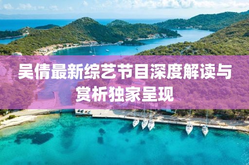 吴倩最新综艺节目深度解读与赏析独家呈现