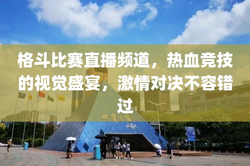 格斗比赛直播频道，热血竞技的视觉盛宴，激情对决不容错过