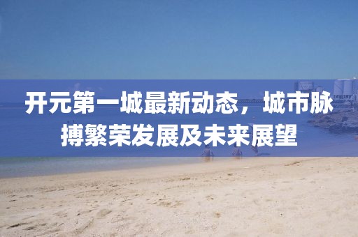 开元第一城最新动态，城市脉搏繁荣发展及未来展望