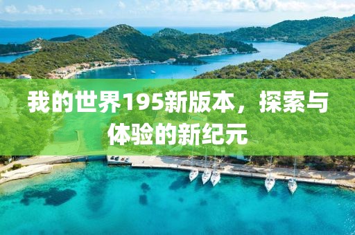 我的世界195新版本，探索与体验的新纪元