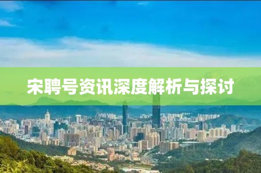 宋聘号资讯深度解析与探讨